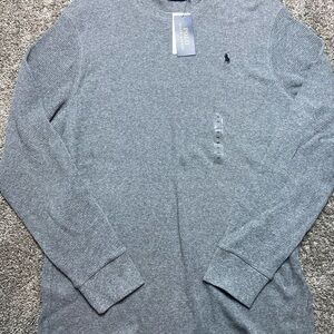 Polo Ralph Lauren Long Sleeve Thermal Shirt Gray Men’s 2XL NWT